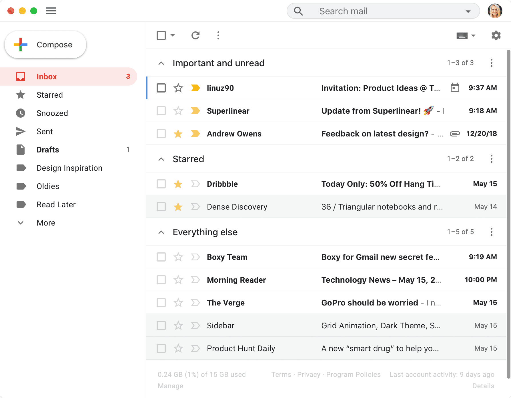 Boxy Suite 2 - The best Gmail app for Mac